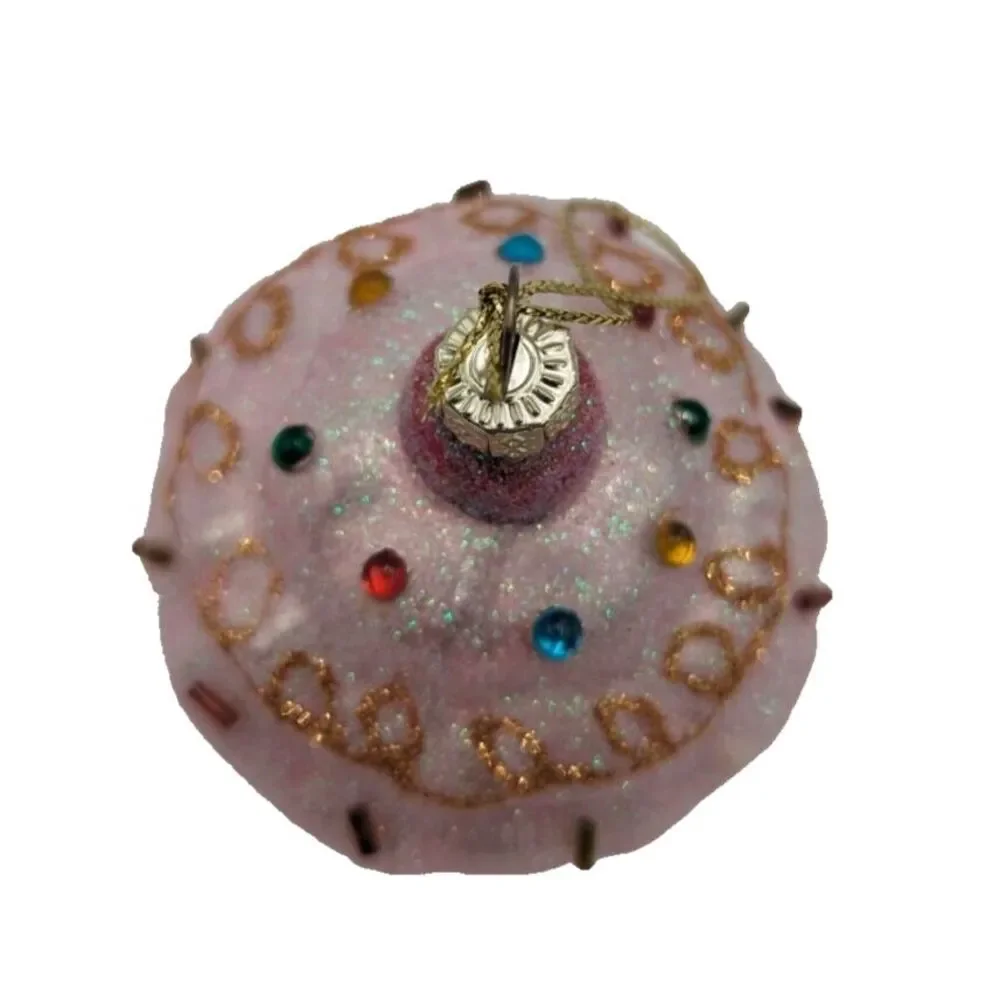 Cupcake Ornament Bubble Gum Pink  Candy‎ Sprinkles, Christmas Tree